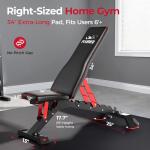 FLYBIRD Adjustable Weight Bench for Home Gym