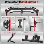 6-in-1 Adjustable Weight Bench with Squat Rack