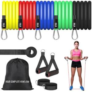12-Piece Resistance Bands Set for Home Workouts