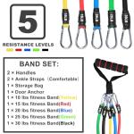 12-Piece Resistance Bands Set for Home Workouts