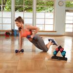 Neoprene Coated Dumbbell Set with Rack