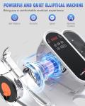 HJDFGSS Under Desk Elliptical Machine, Electric Ellipse Leg Exerciser While Sitting for Seniors Adults, Leg Ercise Pro, Leg Exerciser While Sitting, Home Use Seated Ellipse Leg Exerciser
