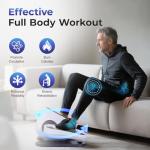 HJDFGSS Under Desk Elliptical Machine, Electric Ellipse Leg Exerciser While Sitting for Seniors Adults, Leg Ercise Pro, Leg Exerciser While Sitting, Home Use Seated Ellipse Leg Exerciser