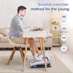 HJDFGSS Under Desk Elliptical Machine, Electric Ellipse Leg Exerciser While Sitting for Seniors Adults, Leg Ercise Pro, Leg Exerciser While Sitting, Home Use Seated Ellipse Leg Exerciser