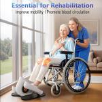 HJDFGSS Under Desk Elliptical Machine, Electric Ellipse Leg Exerciser While Sitting for Seniors Adults, Leg Ercise Pro, Leg Exerciser While Sitting, Home Use Seated Ellipse Leg Exerciser