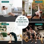 BesWin Large Exercise Mat, 8' x 4'x 1/4" Extra Durable Workout Mats for Home Gym Flooring, High-Density Gym Mats Cardio Mat for Jump Rope, MMA, Stretch, HIIT, Shoe-Friendly, Non-Slip, Non-Toxic