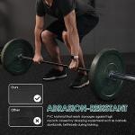 BesWin Large Exercise Mat, 8' x 4'x 1/4" Extra Durable Workout Mats for Home Gym Flooring, High-Density Gym Mats Cardio Mat for Jump Rope, MMA, Stretch, HIIT, Shoe-Friendly, Non-Slip, Non-Toxic