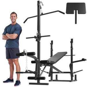 Mikolo 8-in-1 Multi-Function Weight Bench Set