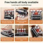 Zpptt Massage Guns Deep Tissue, Neck Massager with 16 Heads, 16-Head Massage Gun Set for Deep Tissue and Back, Shoulders, Legs, Pain Relief
