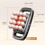 Zpptt Massage Guns Deep Tissue, Neck Massager with 16 Heads, 16-Head Massage Gun Set for Deep Tissue and Back, Shoulders, Legs, Pain Relief