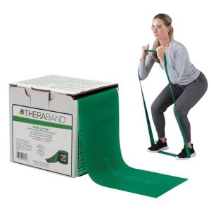 Heavy Green Resistance Band Roll for Workouts