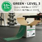 Heavy Green Resistance Band Roll for Workouts