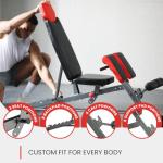Multifunctional Home Gym Bench with Adjustable Features