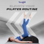 Yes4All Pilates Spine Corrector, Pilates Arc, 350lbs Foldable Pilates Massage Bed Barrel, Core Strengthening and Stretching