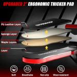 OPPSDECOR 6 in 1 900lbs Weight Bench with Leg Extension and Leg Curl, Foldable Bench Press Set and Squat Barbell Rack with Preacher Curl, Adjustable Workout Bench for Home Gym Strength Training PXZXYX1 (Red)