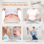 soges Foldable Pilates Reformer Machine for Home Gym, Pilates Workout Equipment for Beginner, Cardio Fitness High Strength Rebounder, Up to 300 lbs Weight Capacity,Beige&Silver