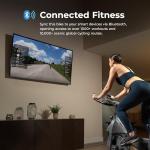 Sunny Health & Fitness Smart Indoor Cycling Magnetic Resistance Exercise Bike, Cardio Workout for Home, Pulse Sensor, with Dumbbell Holder, Bluetooth Connectivity and SunnyFit App - SF-B123033