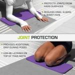 ProsourceFit Extra Thick Yoga Knee Pad and Elbow Cushion 15mm (5/8”) Fits Standard Mats for Pain Free Joints in Yoga, Pilates, Floor Workouts