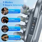 LIDEEYA Upgrade 28 Head Massage Gun Set, Handheld Back Massager Gun Deep Tissue,9 Speeds Electric Percussion Muscle Body Massager for Athletes Neck Shoulder Pain Relief,Gifts for Men Women