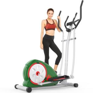 ANCHEER Home Gym Elliptical Machine with LCD Monitor