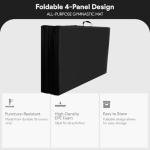 BalanceFrom 10x4 Feet 4-Panel Folding Gymnastics Mat – 2-Inch Thick Pad with Vinyl Surface and Carrying Handles for Tumbling, Yoga, Pilates, Home Workouts, and Martial Arts