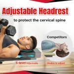 Fitness Reality Adjustable Weight Bench with Adjustable Headrest, 800LBS Workout Bench Foldable for Home Gym, 90° to -30° FID Bench Press