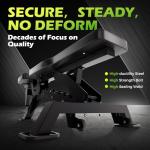 BODYRHYTHM Commercial-grade Weighted Bench, 1300LBS Weight Capacity Strength Training Bench, Heavy-duty Adjustable Workout Bench for Garage and Home Gym Workouts, Weight Lifting, and Bench Press. (Black)