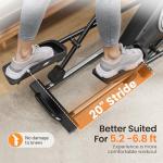 FEIERDUN Elliptical Machine,Total Body Fitness Cross Trainer for Home Use, Cardio Training Elliptical Trainers with Hyper-Quiet Electromagnetic Front Driving System, 20IN Stride, 32 Resistance Levels