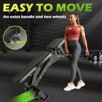 BODYRHYTHM Commercial-grade Weighted Bench, 1300LBS Weight Capacity Strength Training Bench, Heavy-duty Adjustable Workout Bench for Garage and Home Gym Workouts, Weight Lifting, and Bench Press. (Black)