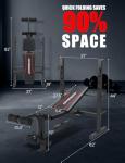 Adjustable Weight Bench Set with Squat Rack