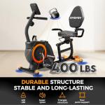 Recumbent Exercise Bike with Magnetic Resistance and LCD