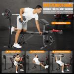 Adjustable Weight Bench & Squat Rack Set