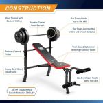 Marcy Pro Flat Weight Bench with 45.4kg Set
