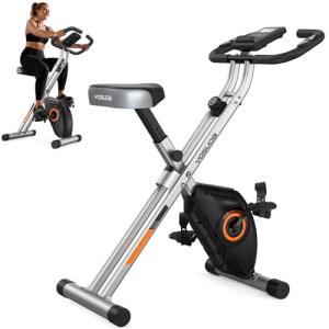 YOSUDA 2-in-1 Folding Exercise Bike for Home Gym