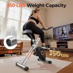 YOSUDA 2-in-1 Folding Exercise Bike for Home Gym