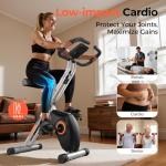 YOSUDA 2-in-1 Folding Exercise Bike for Home Gym