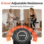 YOSUDA 2-in-1 Folding Exercise Bike for Home Gym