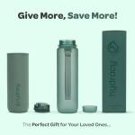 Hydracy 32 oz Time Marker Water Bottle