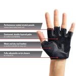 Harbinger Women's Pro Gloves with Vented Cushioned Leather Palm for Weightlifting, Training, Fitness, and Gym Workouts Medium