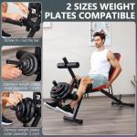 OPPSDECOR 800LBS Adjustable Weight Bench, Workout Bench for Home Gym, Weight Bench with Leg Extension and Leg Curl, Preacher Curl Bench, Gym Bench Exercise Bench