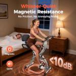 YOSUDA Exercise Bike, 5 in 1 Folding Exercise Bike for Seniors 330lbs Capacity, Magnetic X-Bike with 16-Level Resistance, Back Support Cushion for Home Gym Workout