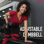 Keppi 25lb Adjustable Dumbbell Set for Workouts