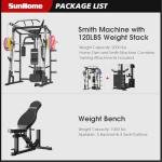 SunHome Smith Machine & Power Cage for Home Gym