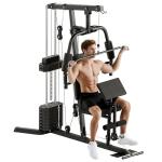 Soozier Multifunction Home Gym System with 100Lbs Weights