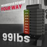 Soozier Multifunction Home Gym System with 100Lbs Weights