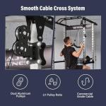 MAJOR FITNESS Power Cage Drone1 Premium- Multi-Function Power Rack for Home Gym, Squat Rack with Pull-up Bar, Cable Crossover System, J-Hooks, for Strength Training, Heavy-Duty Steel Construction
