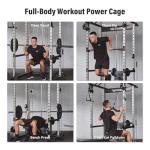 MAJOR FITNESS Power Cage Drone1 Premium- Multi-Function Power Rack for Home Gym, Squat Rack with Pull-up Bar, Cable Crossover System, J-Hooks, for Strength Training, Heavy-Duty Steel Construction