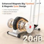 ANCHEER Elliptical Exercise Machine, Elliptical Trainer for Home Gym, Exercise Equipment 500Lbs Max Weight, Ultra-Silent Elliptical Machine, with Pulse Rate Grips, LCD & Smooth Resistance Levels