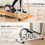 ANCHEER Elliptical Exercise Machine, Elliptical Trainer for Home Gym, Exercise Equipment 500Lbs Max Weight, Ultra-Silent Elliptical Machine, with Pulse Rate Grips, LCD & Smooth Resistance Levels