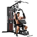 GOIMU Home Gym, M1 Workout Station with 140LBS Weight Stack, Multifunctional Home Gym Equipment with Pulley System & Adjustable Seat for Full Body Strength Training (M1 PRO)